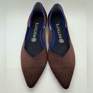 Rothy’s The Point Flat Size 8.5 Truffle Python